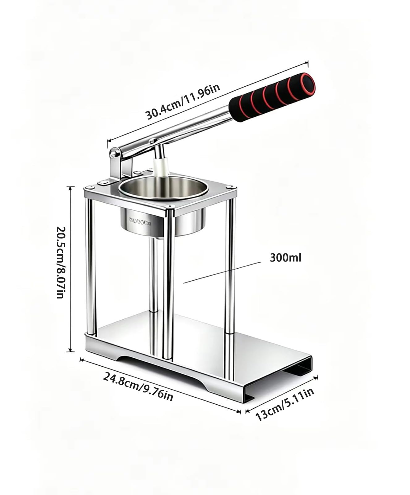 Exprimidor Manual de CíTricos, Exprimidor de Mostrador de Acero Inoxidable para Zumo de Fruta Fresca, para Uso DoméStico y en Bares(A)