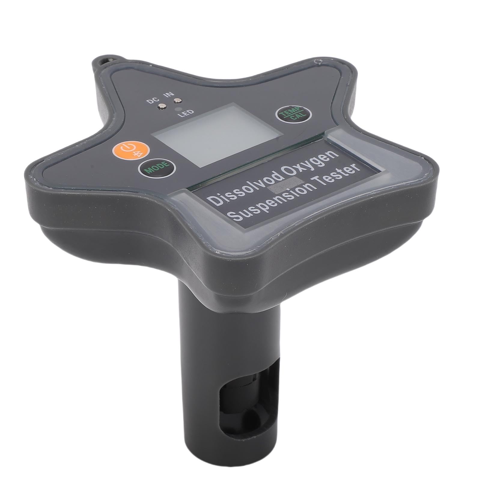 Medidor Digital de Oxígeno Disuelto Inalámbrico con Pantalla LED para Pruebas de Agua, Estanques Acuario, Peceras, Material Metálico Plástico