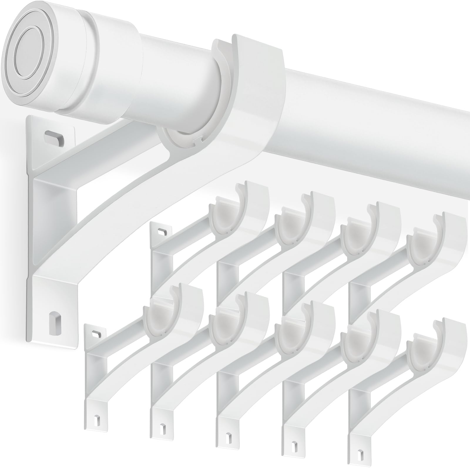 KOLAKO Curtain Rod Brackets - Secure Hold -19