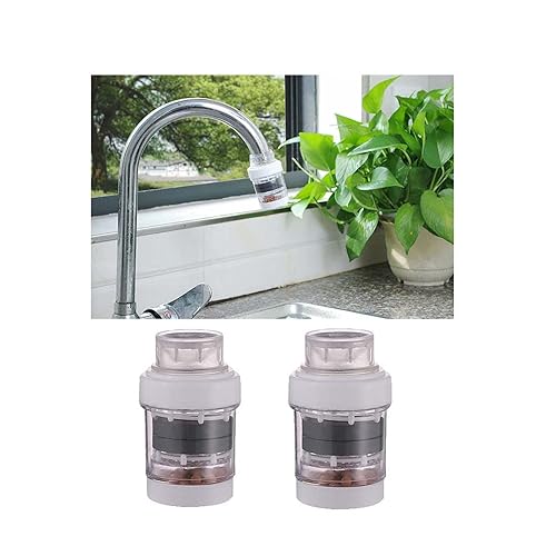 Miniatura 4 de Paquete de 2 filtros de agua para grifo con piedra médica magnetizada, purificador de agua del grifo del grifo, filtro de agua de flujo rápido para