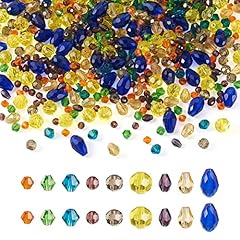 9 Colors, Round & Bicone & Teardrop