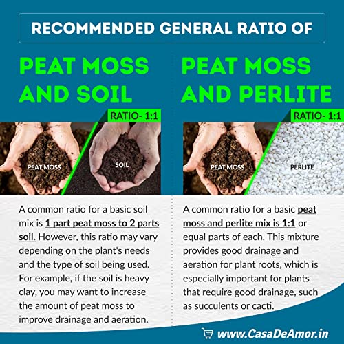 Image of Casa De Amor Sphagnum Peat Moss for Gardening 900 gm | Organic Soil Conditioner for Healthy Plants, Seed Starting & Improved Moisture Retention