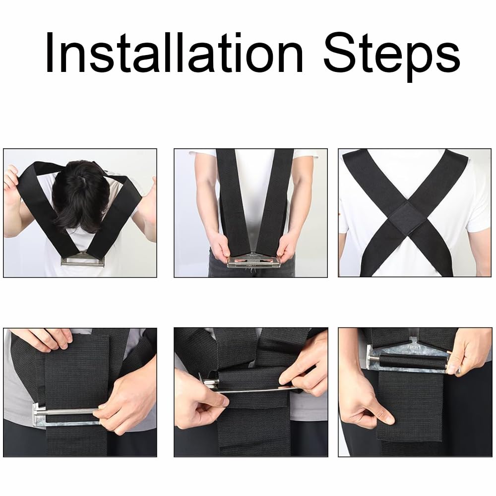 TopHomer Schultergurte Tragegurte für 2 Personen – Ergonomisches Hebesystem für Möbel, Waschmaschine, Bücherregal – Einfacher Transport