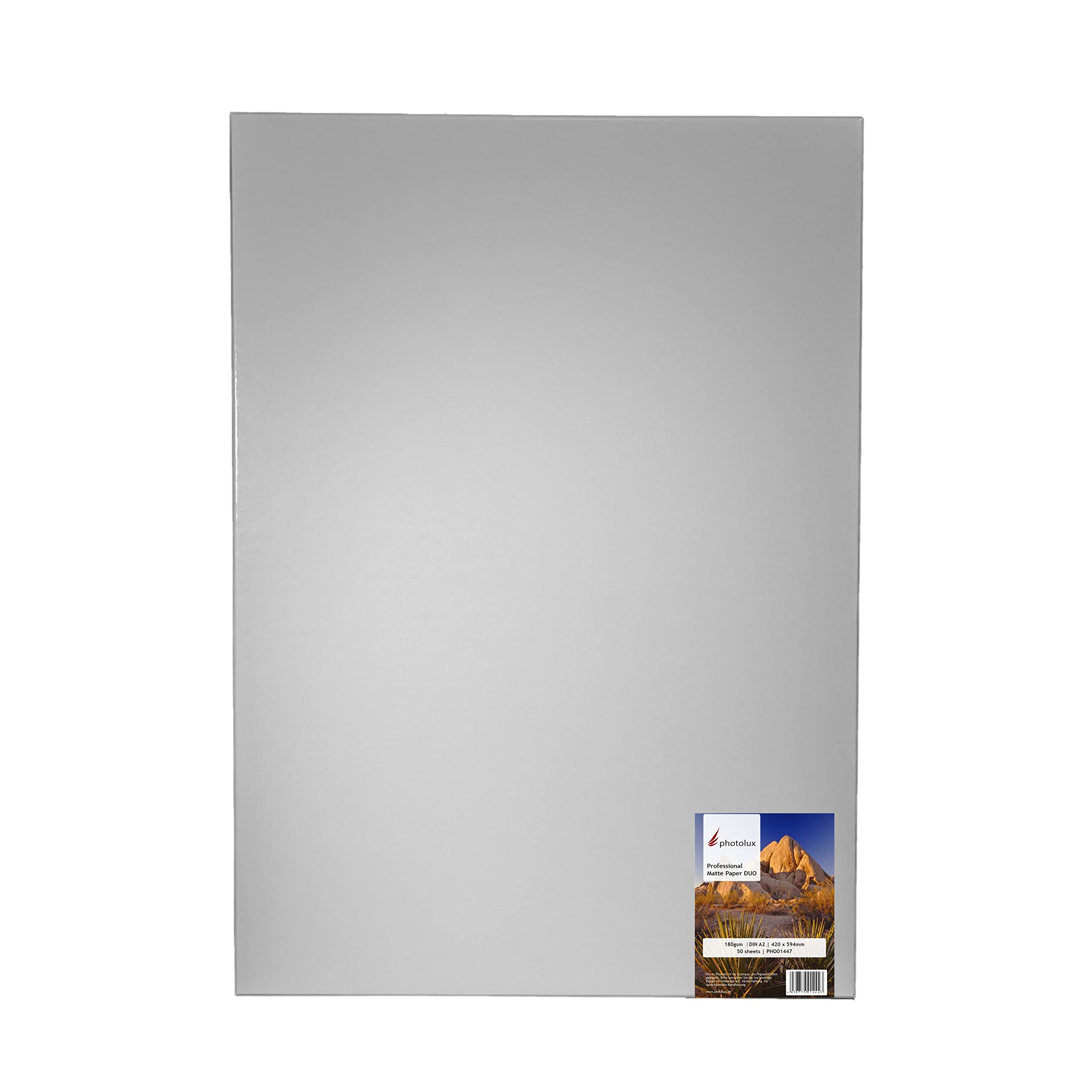 Professional Matte Paper DUO 180 gsm, beidseitig bedruckbar Fotopapier in Premiumqualität 50 Blatt DIN A2 (420x594mm) 50 Blatt