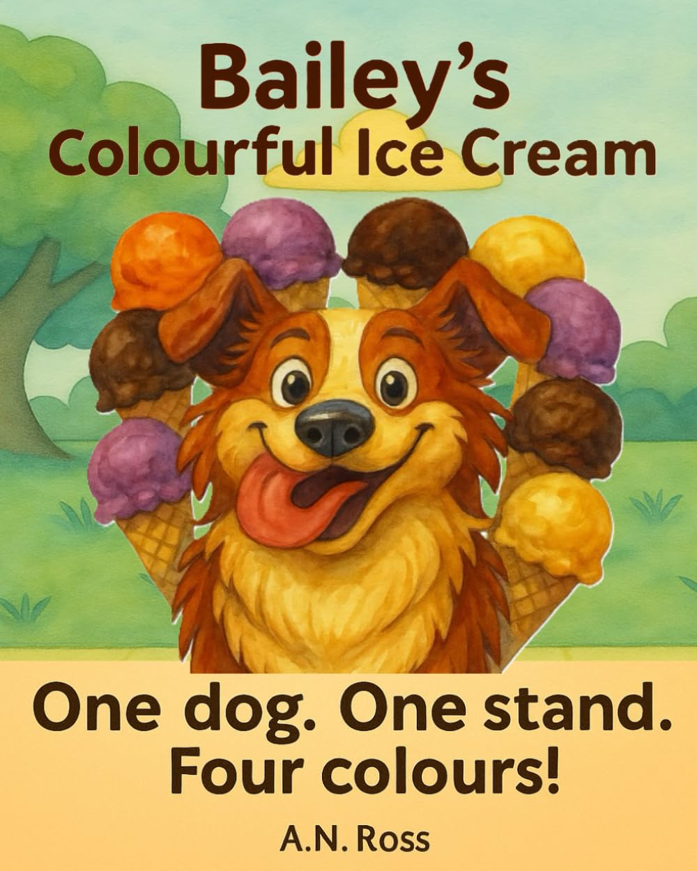 Bailey's Colourful Ice Cream: One dog. One stand. Four colours! (Bailey's Colourful Book Series)