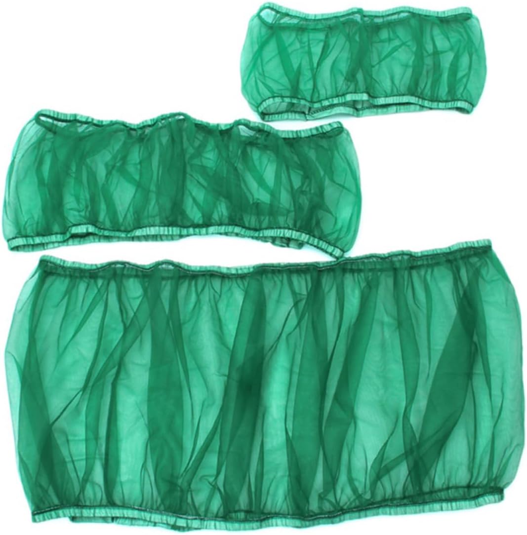 DOITOOL 2pcs Mesh Bird Net Cover Birdcage Skirt Cover Pet Cage for Small Bird Cages