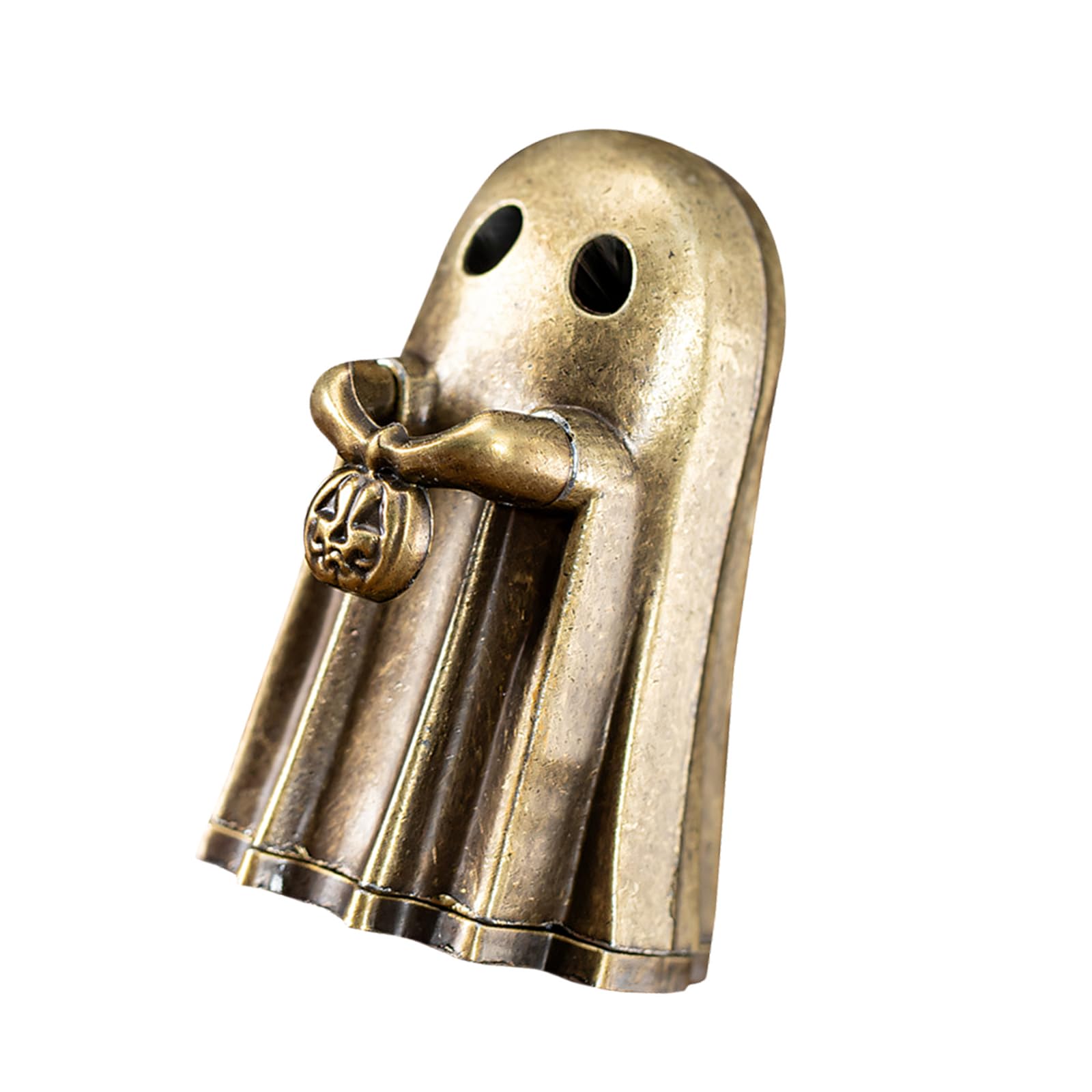 Kalttoy Incenses Holder for Stick Metal Censers Ashes Catcher Ghosty Statue Ornament Home Decors Creative Ghosty Incenses Burners Metal Censer Ashes Catcher