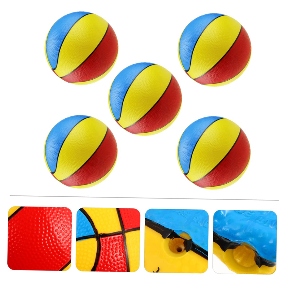 5 Palloni Spiaggia Gonfiabili PVC Giochi Estivi per Flessibili e Facili da Gonfiare per Piscina e Feste Allaperto