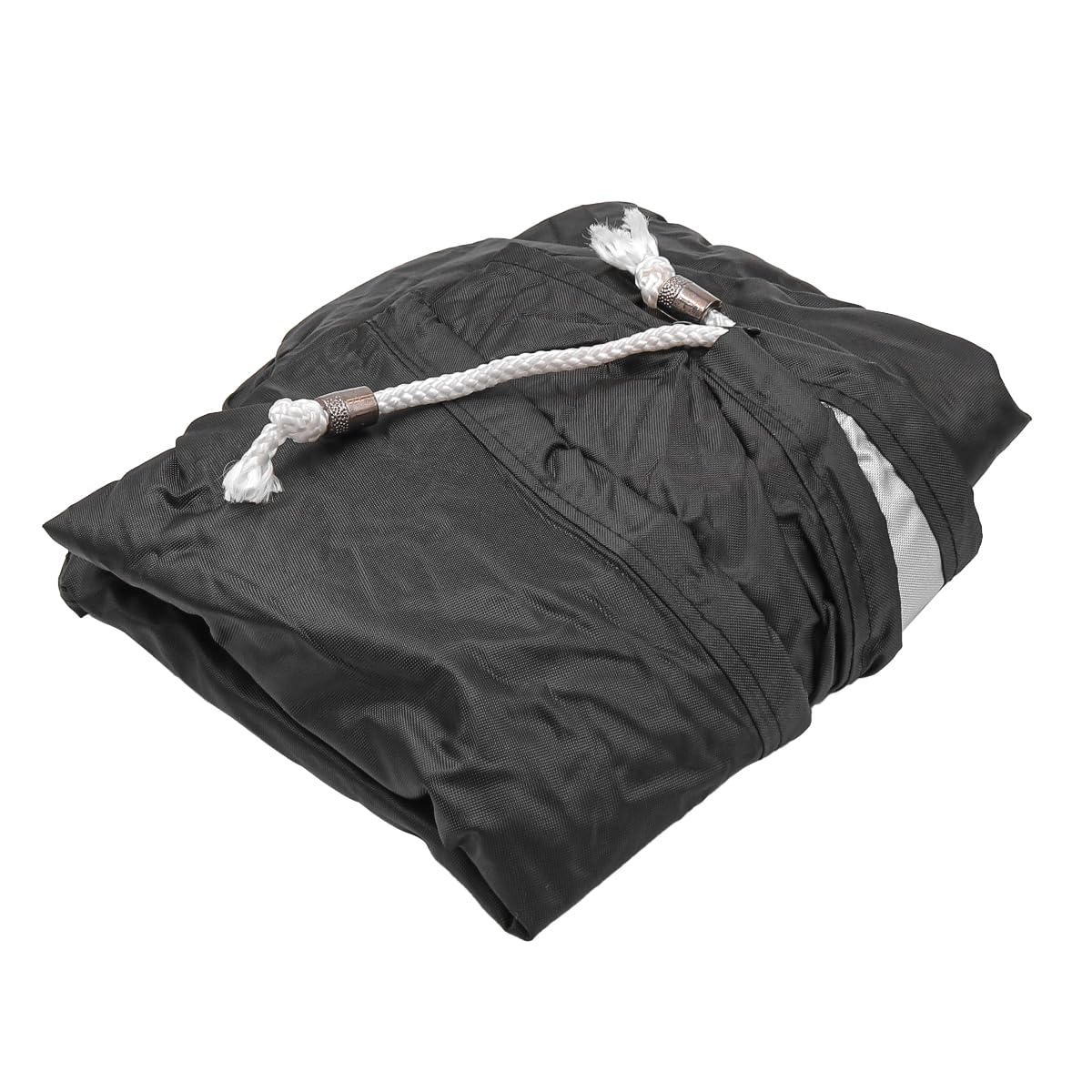 Komplette Außenbordmotorabdeckung, licht- und rissbeständig, UV-beständig, Bootsmotorabdeckung, Bootsmotorabdeckung, Verstellbarer Riemen, passend für Motor 60–100 PS, Schwarz