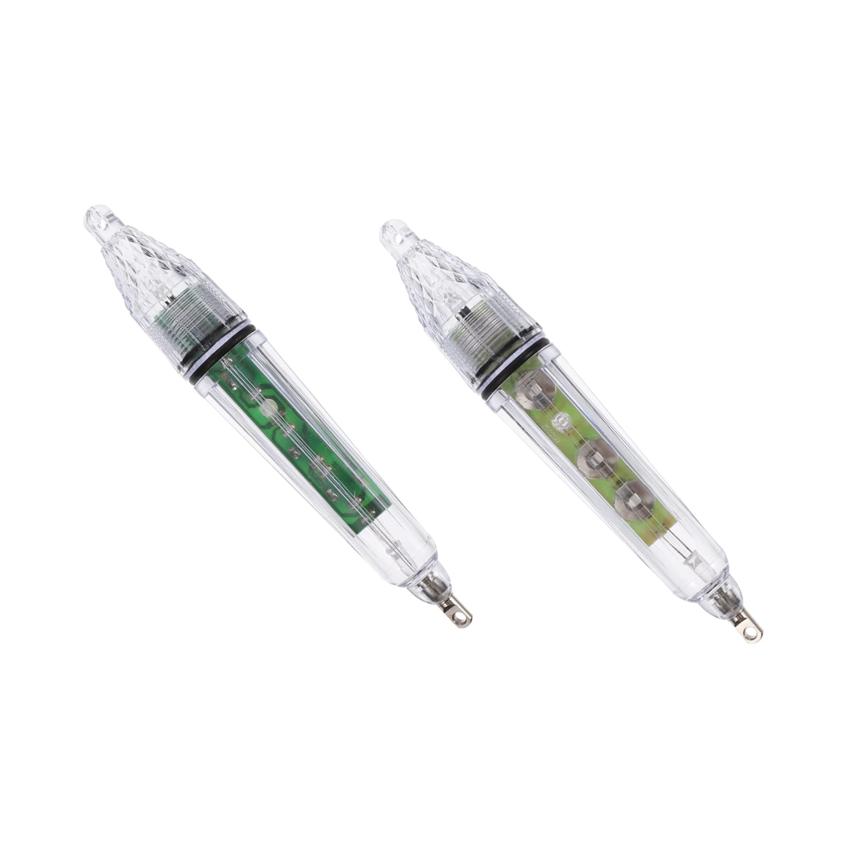 LIOOBO Fish Light 2pcs Glowing Underwater Lights for Sea Fishing and Bait Lure
