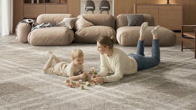 Tapete SAFAVIEH Adirondack 5'1" x 7'6" Gris Claro y Marfil miniatura 6