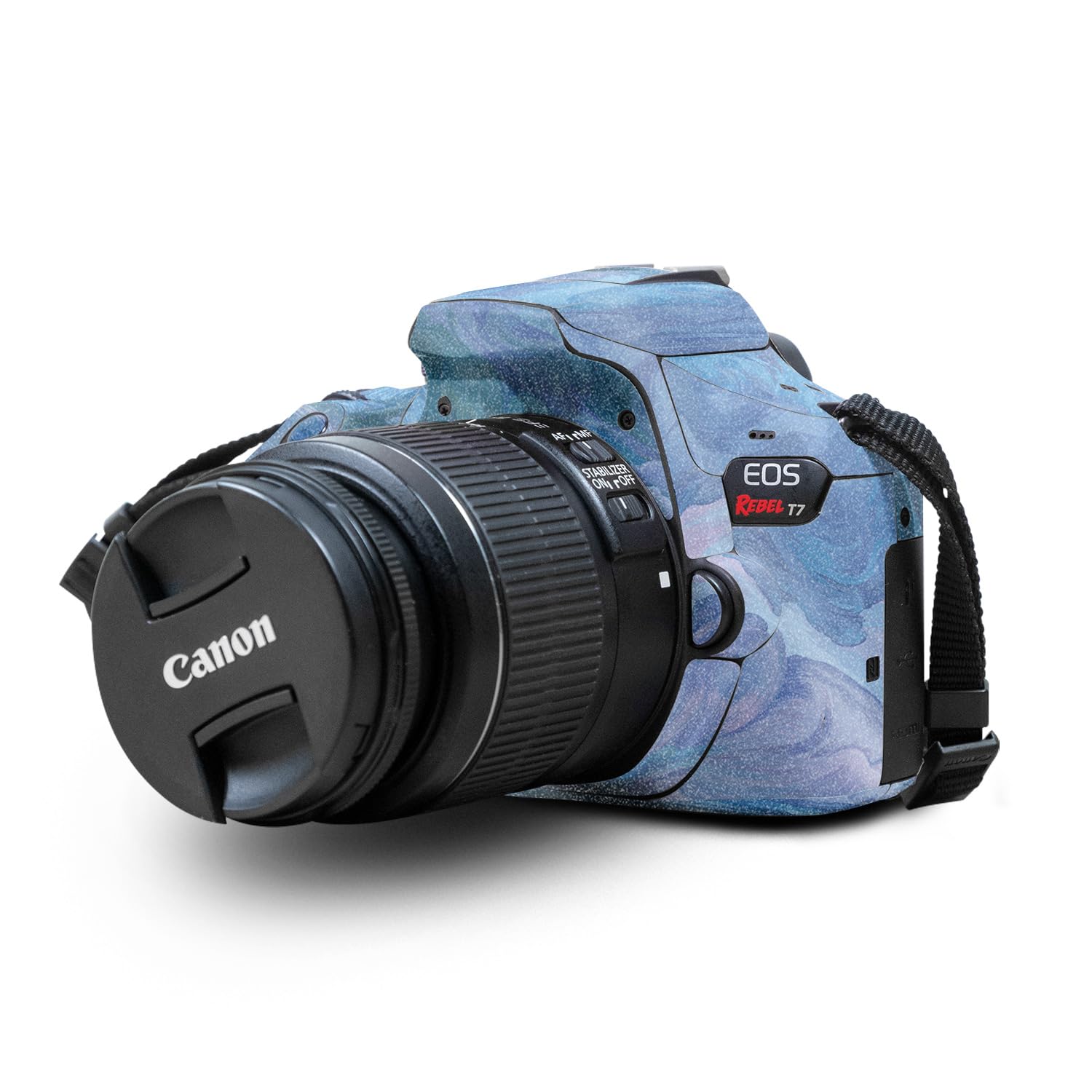Glossy Glitter Skin Compatible with Canon EOS Rebel T7 Camera - Typhoon - Premium 3M Vinyl Protective Wrap Decal Cover - Easy to Apply | Crafted in The USA by MightySkins