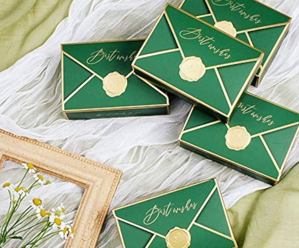 VRB Dec 10pcs Gift Boxes for Packaging/Gift Boxes for Gifting,hamper boxes for gift empty,gift hamper box for gifting,return Gifting,Chocolates, Dry Fruits, Wedding & Pooja Gifts. (10 Pcs - Green)