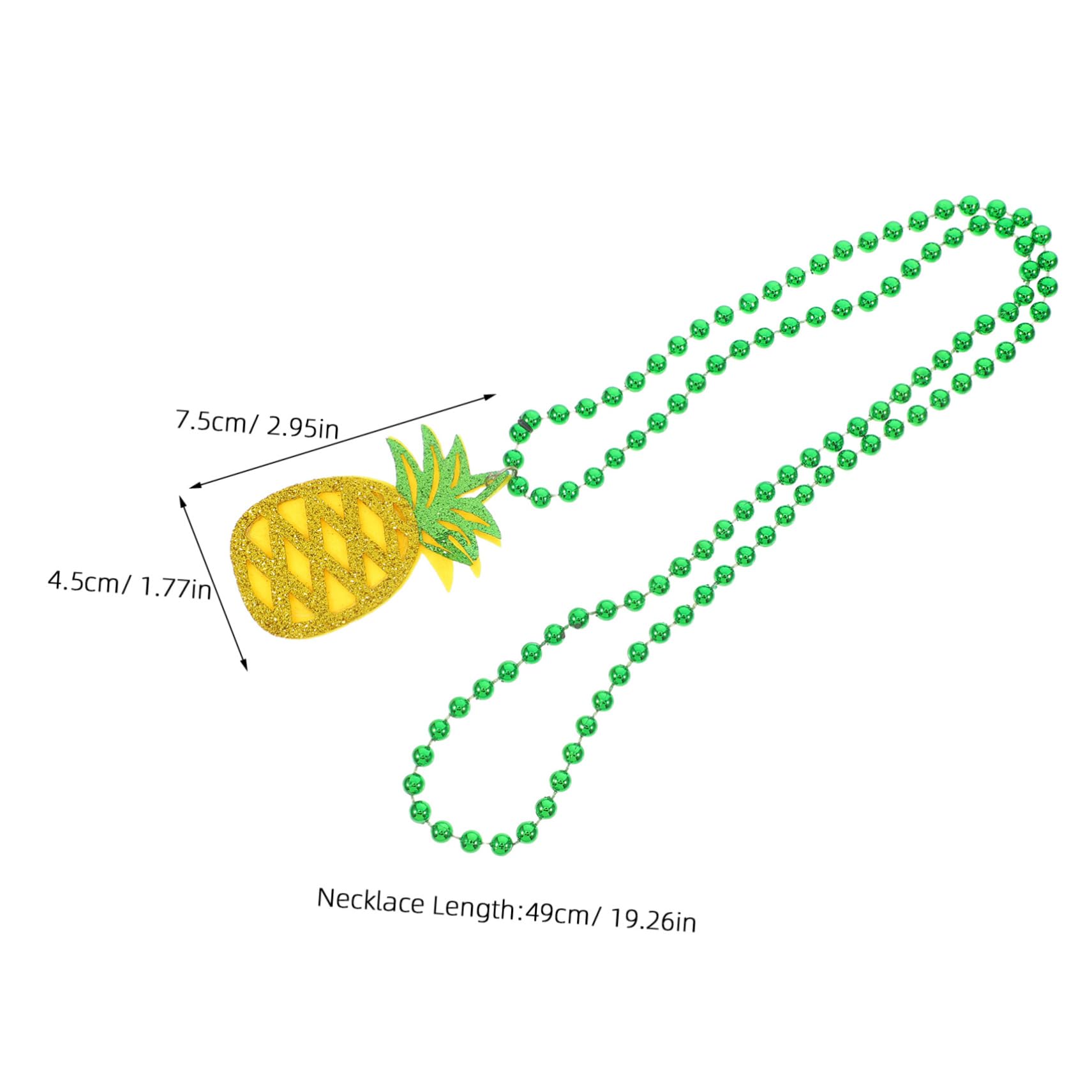 Alipis Tropical Pineapple Necklaces Hawaiian Party Supplies Decorations for Birthday Baby Shower School Carnival Prizes