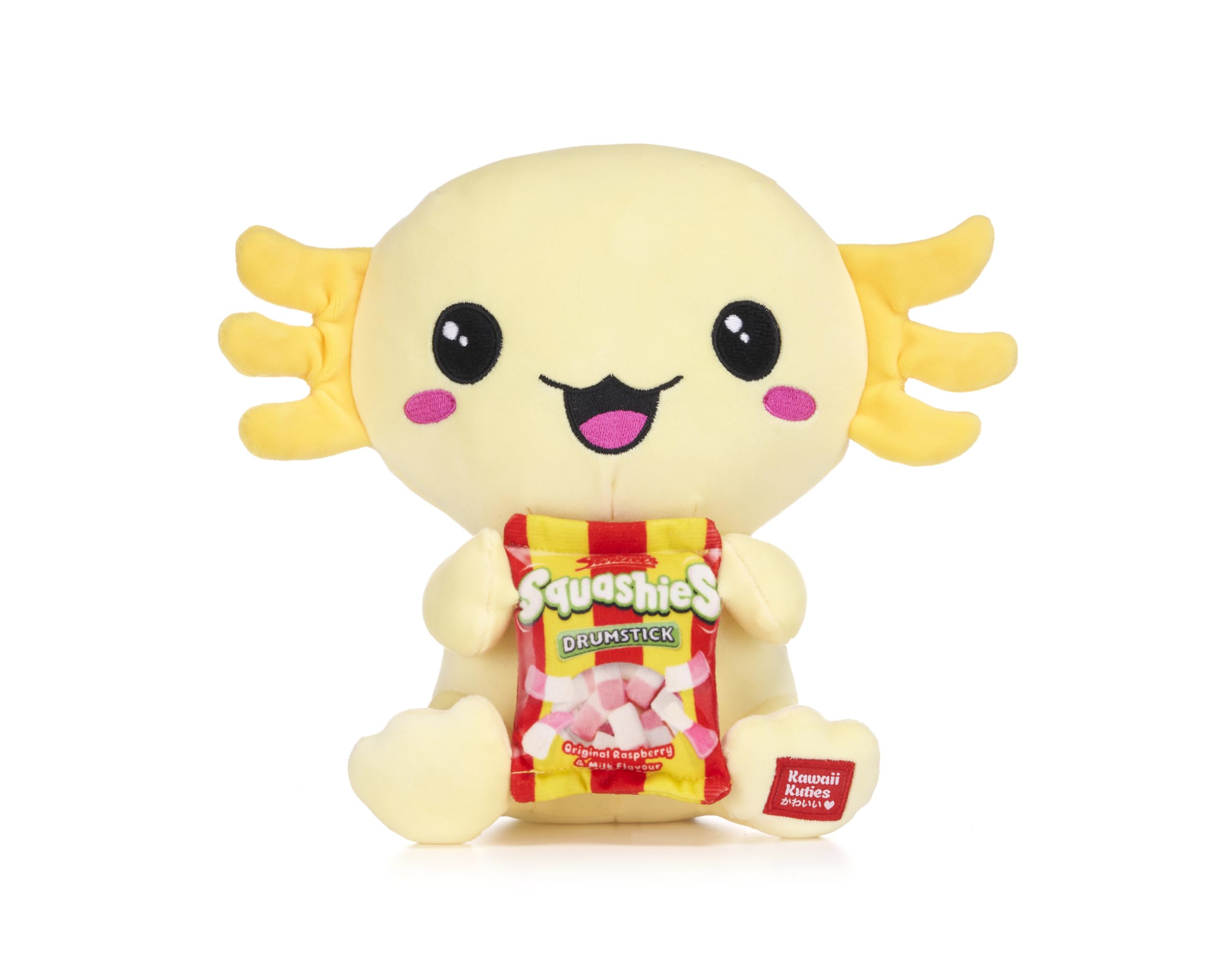 Kawaii Kuties 9.5” / 24cm Swizzels Squash’Alotl Yellow Axolotl Soft Plush Toy