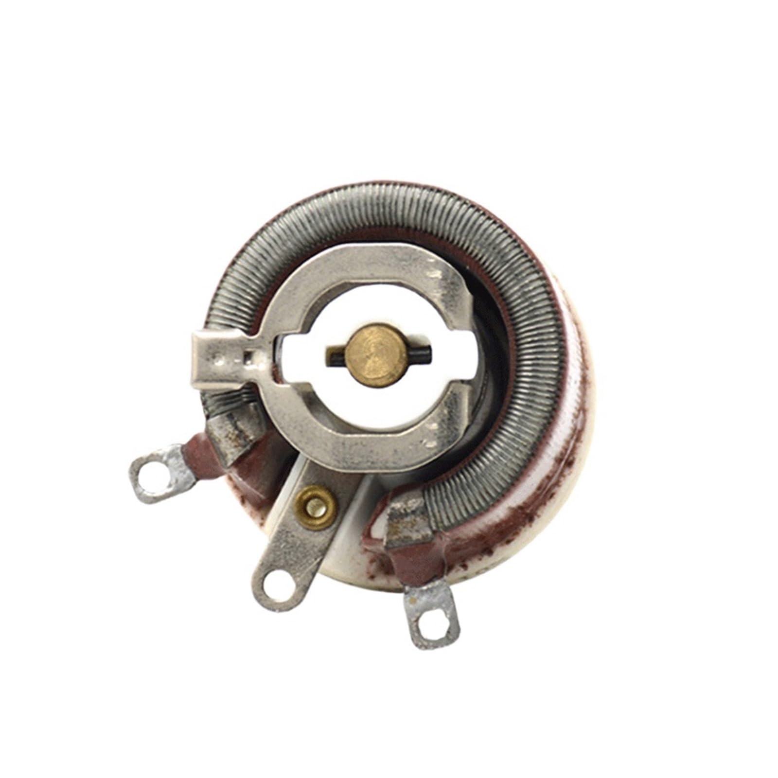 LUJIAYA 150w 300w 500w BC1 high Power rheostat,rotary variable wire wound resistor, disc shape,adjustable resistor, (Size : Max R-100 ohm, Color : Max power 500W)