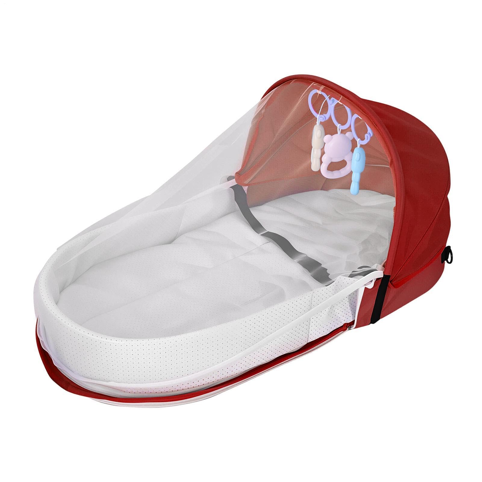 Reisebett Für Kinder Leichtes Faltbares Schlafbett Mit Sonnenschutz