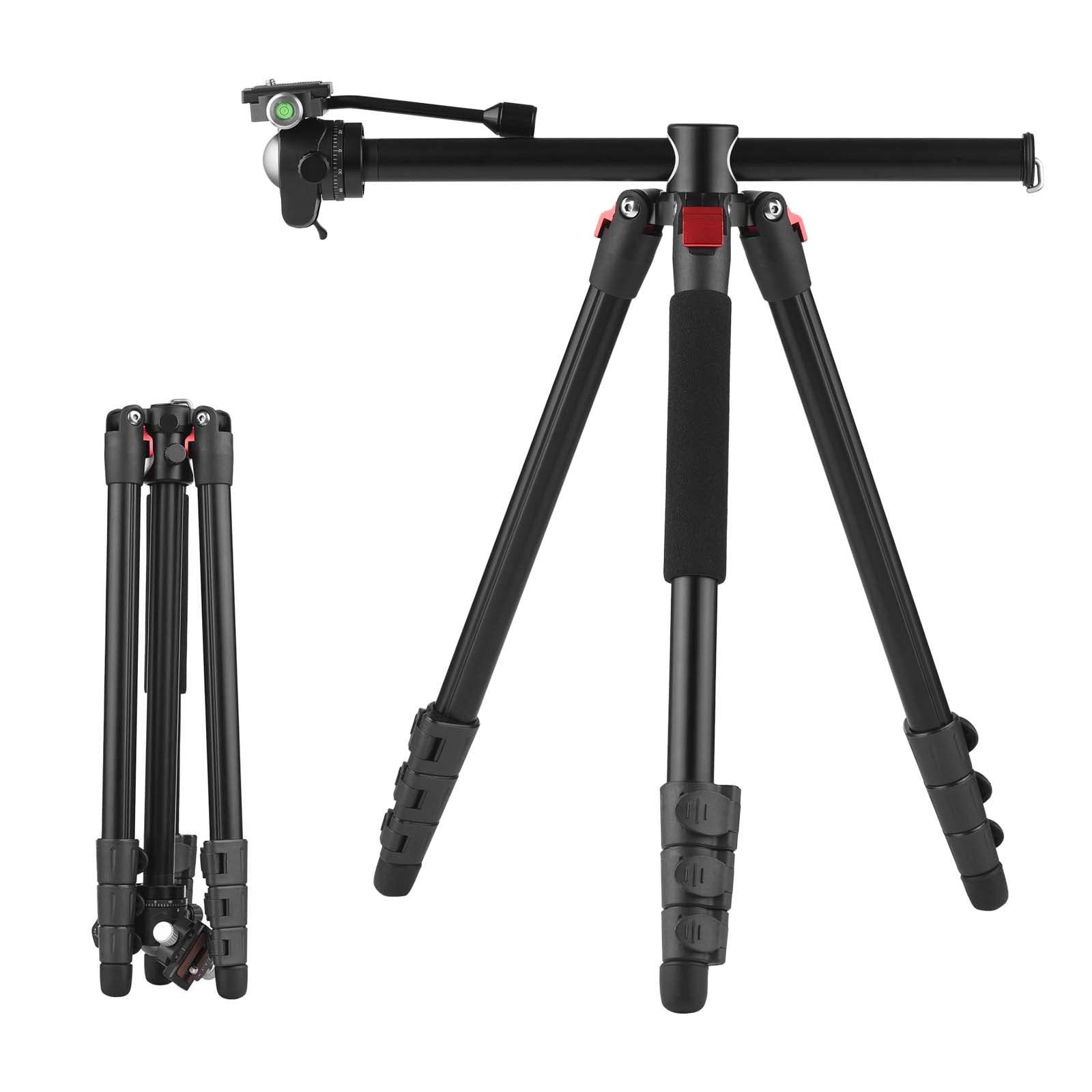 三脚ホールデイングチェア Amazon | Xtahdge カメラ用多機能写真三脚170cm/67in水平三脚