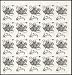 Vintage Tulip Sheet of 20 Two-Ounce Rate U.S. Postage Stamps