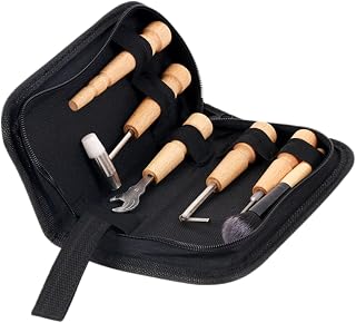 Vaguelly 1set Guitar Repair Tool Kit Portable Maintenance Guitar Cleaning Supplies String Winder and Fret Polishing Tools for Guitarists and Musicians The Go