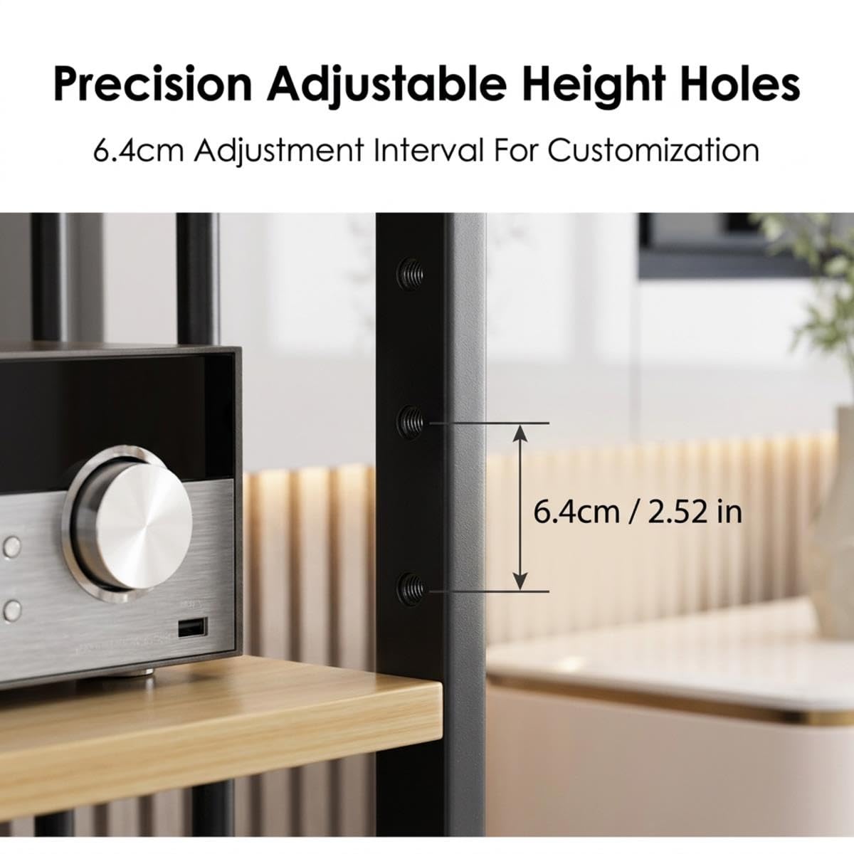 Mueble estéreo, rack audio home cinema, soporte multimedia almacenamiento