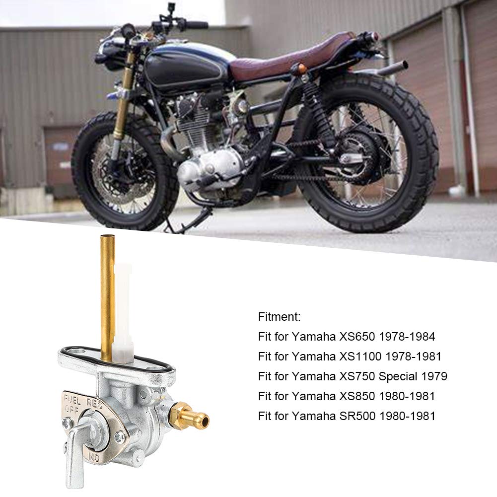 KIMISS Petcock Fuel Valve, Gas Faucet Valve 447-24500-02 Fuel Tank Switch  Suitable for XS650 XS1100 XS750 XS850 SR500 : .: Automotive