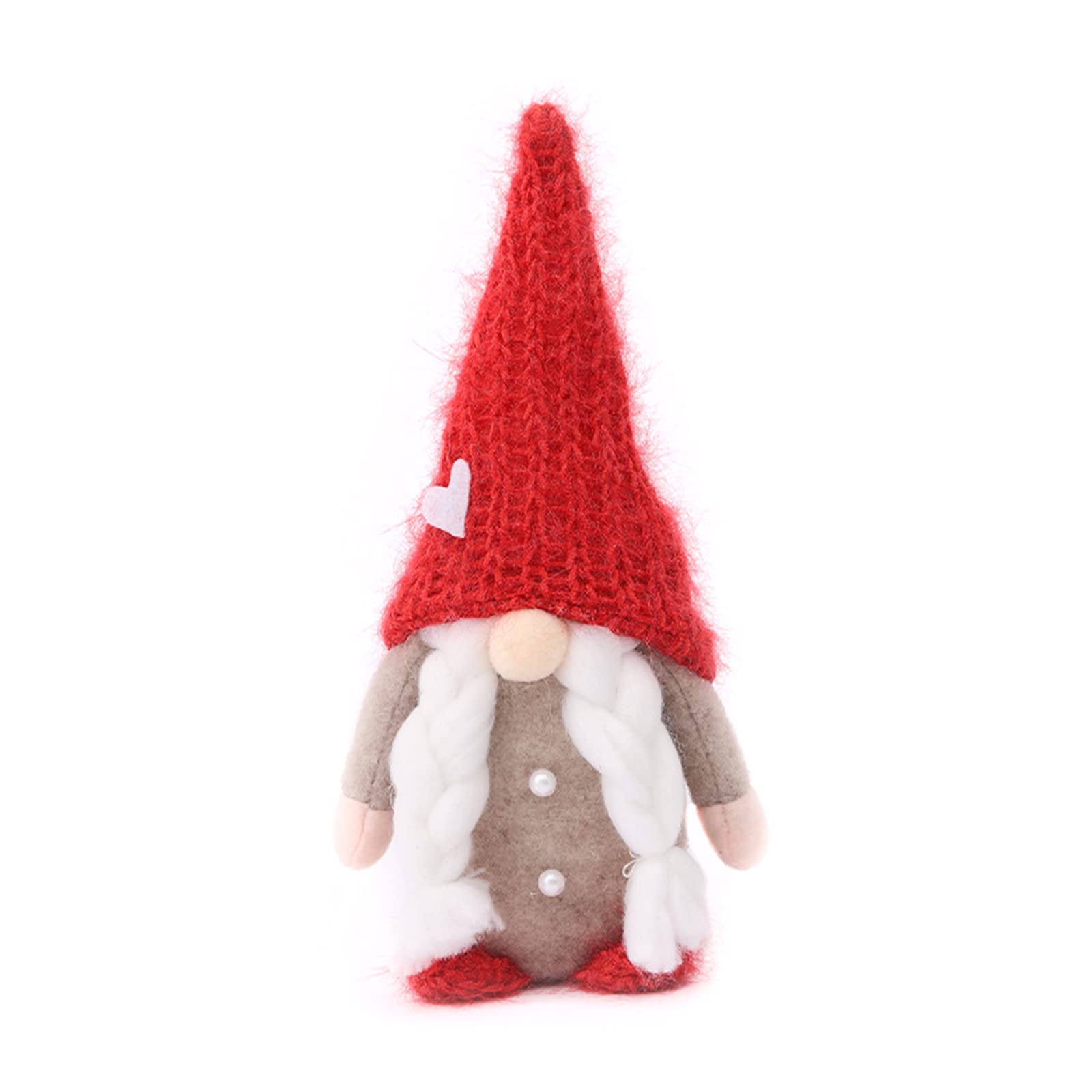 sodeber Knitted Hat Heart Art Household Decoration for Sofa Tabletop Party Background Decorative Ornaments Knitted