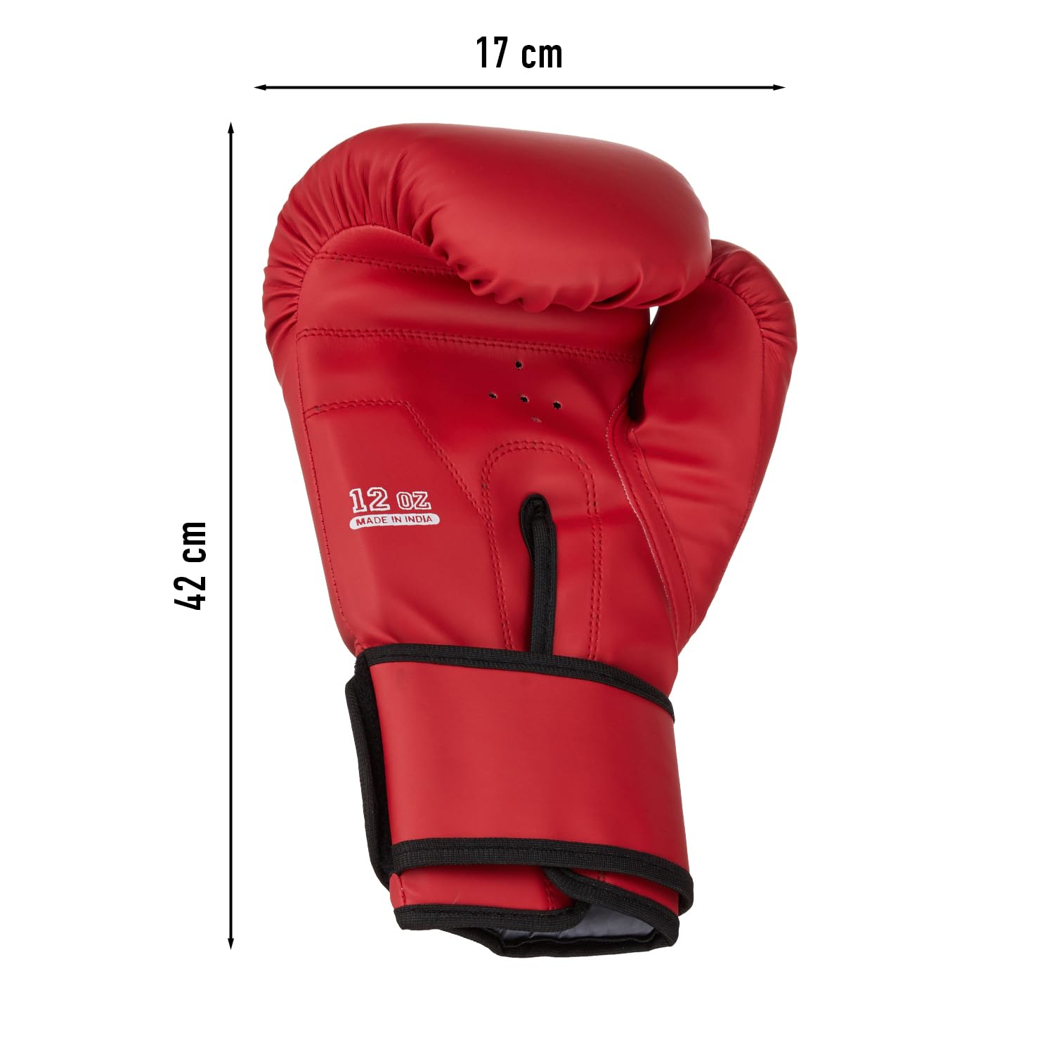 Amazon Brand β Symactive PU Boxing Gloves 10 OZ | Lightweight Contest Gloves for Training & Sparring | Breathable| Red 4