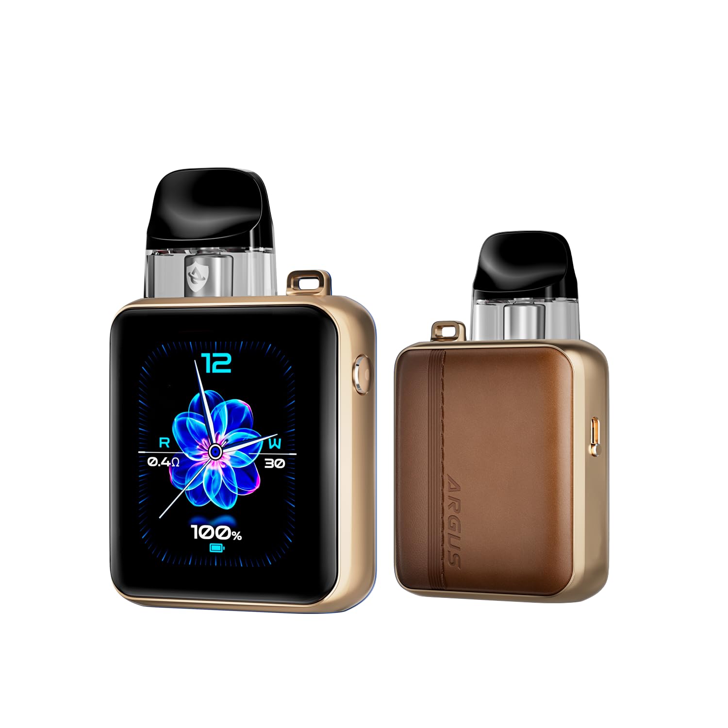 For VOOPOO ARGUS P3 Kit 30W Batteria da 1500 mAh 2ml Brown Leather)