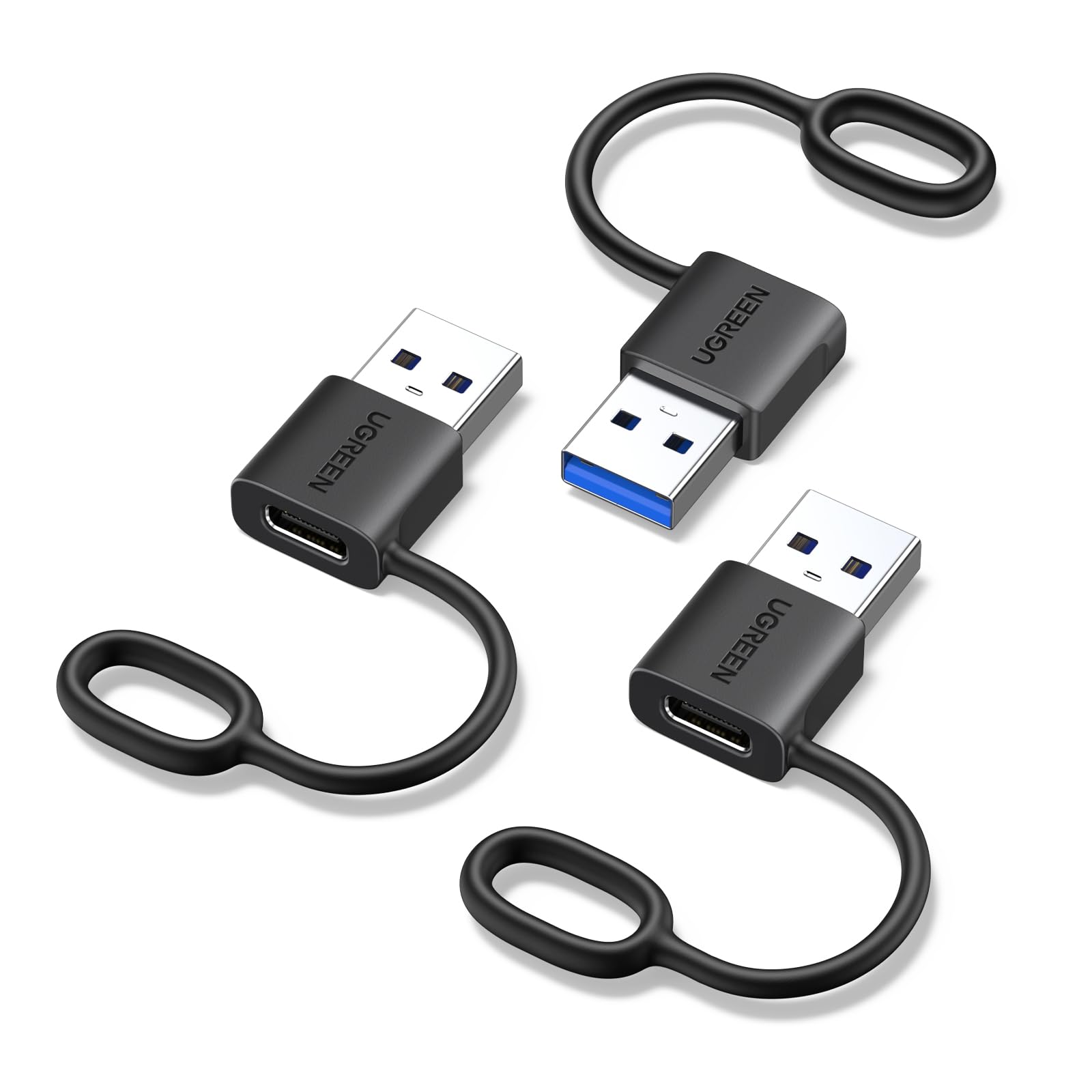 UGREEN USB C to USB Adapter 3 Pack, USBC Female to A Male Adapter Type C Charge Converter Compatible for iPhone 17/16 Pro Max,15 14 13 12 Plus,Apple