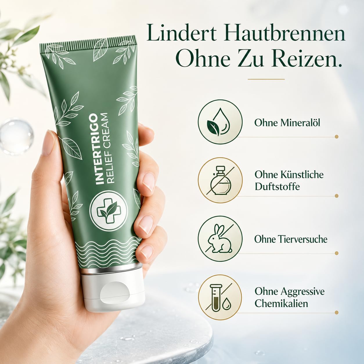 Healora Intertrigo Relief Cream Hautpflege Creme Für Gereizte Haut Sanfte Pflege Für Reibungsempfindliche Hautbereiche Unter Brust Achseln Und Körperfalten (1 pcs)