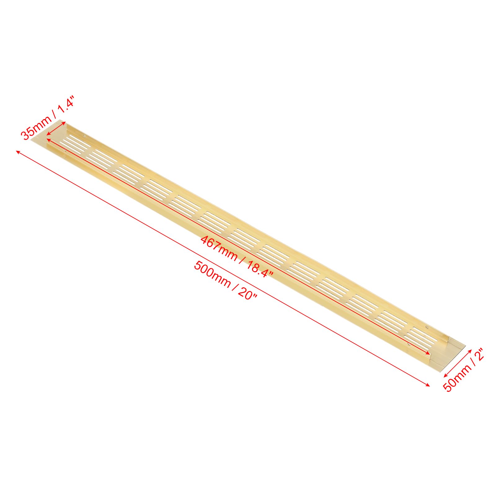 PATIKIL 20 x 2 Inch Door Air Vent Cover - Image 2