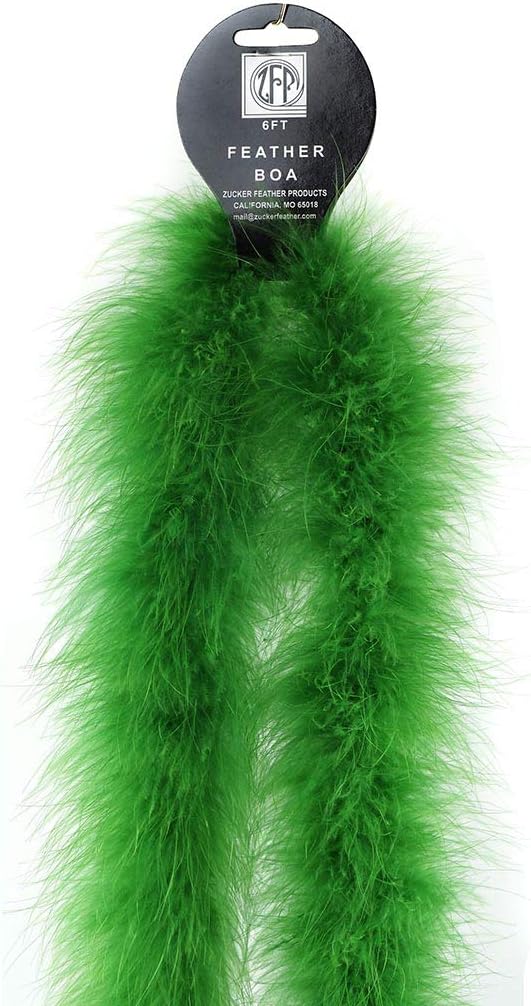 ZUCKER - 2 Yard Marabou Feather Boa - Solid Colored Costume Boa - Soft Craft Boa - Heavyweight 3” Cosplay Boa