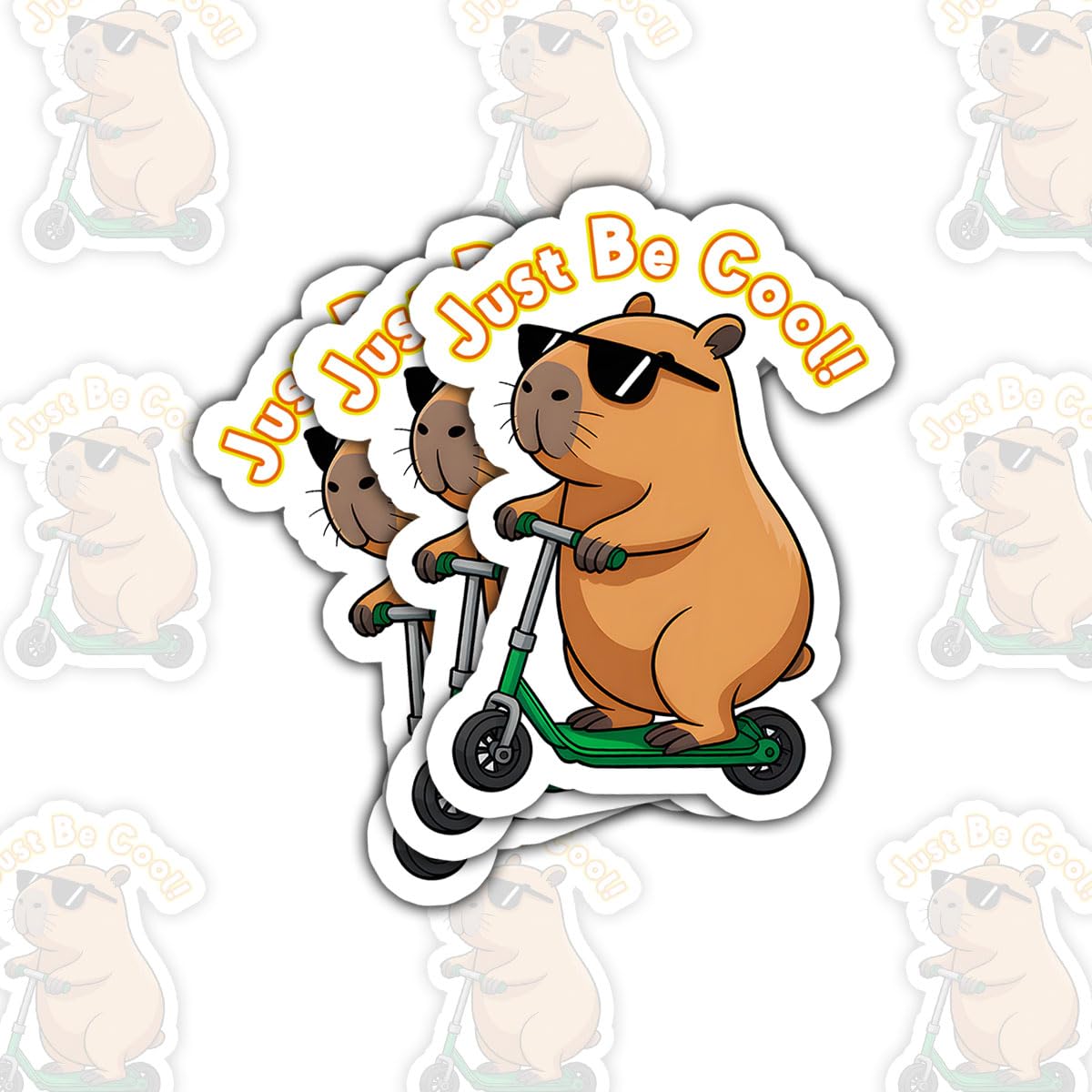 Calcomanías de Capybara de alta adherencia para renovar y ocultar rayones en tus dispositivos