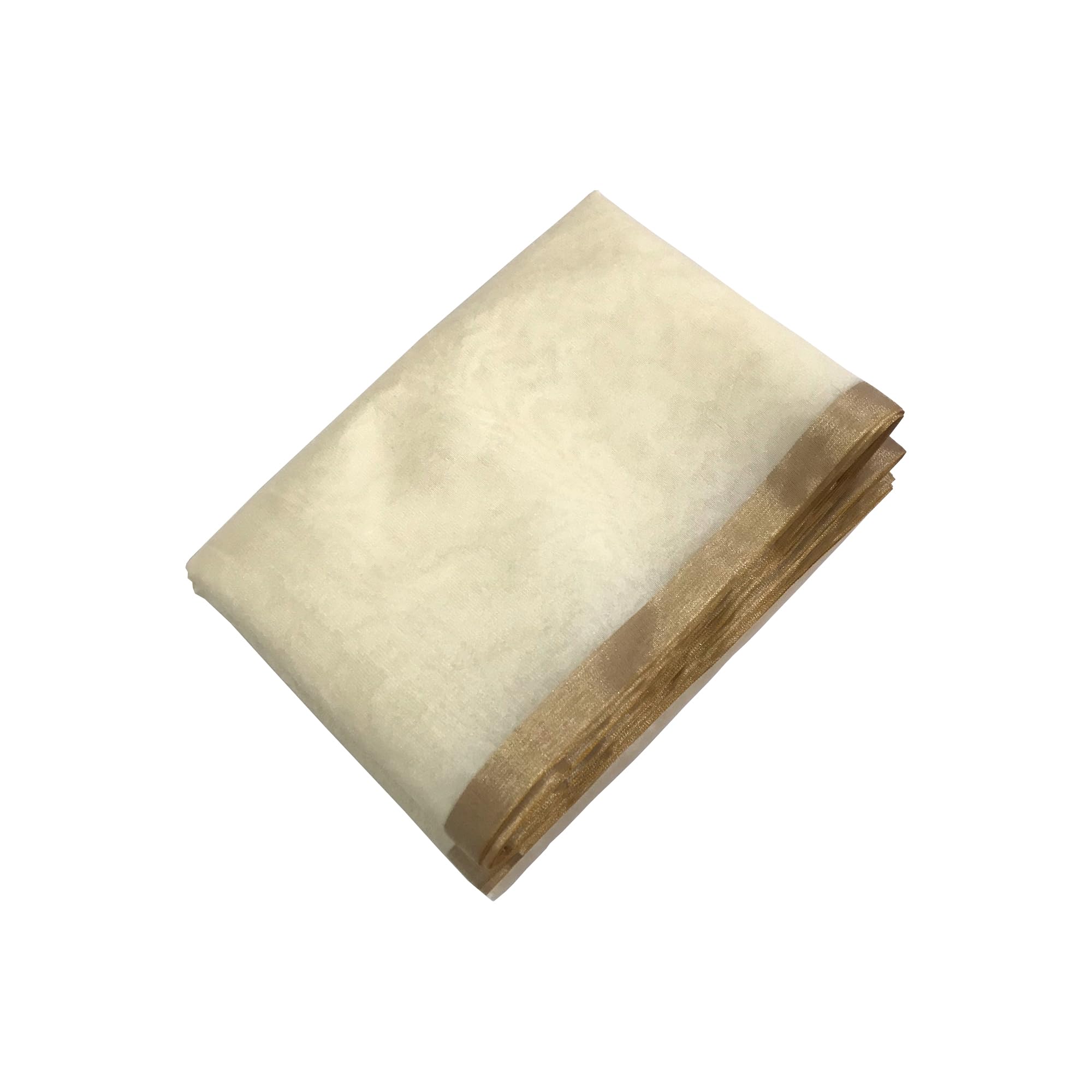 Royal Textiles Men's Chanderi Polycotton Silk Plain Safa/Fetha/Pagdi/Turban Cloth for Wedding/Festival/Cultural/Religious Occasion (Cream - 6 Meter)-picture-37