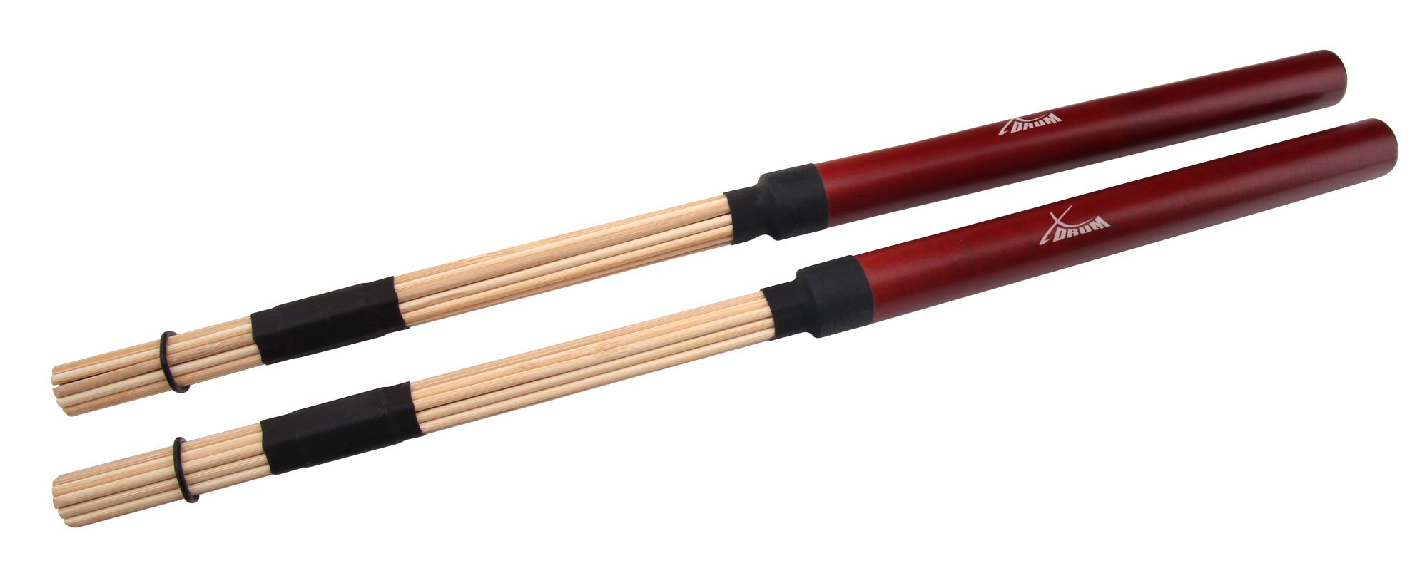 XDrum Drumsticks Large Starter Set, 5A Nylon, Stärke: 5A, Länge: ca. 405 mm | Durchmesser: ca. 16 mm, Spitze: Nylon, tropfenförmig, Material: Ahorn, Griffige Oberfläche, 5B Wood, Spitze: Holz, rund, Rods
