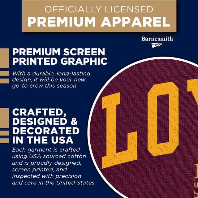 Image of Ivysport Crewneck Sweatshirt for College, Heritage Logo, Color, Adult Unisex