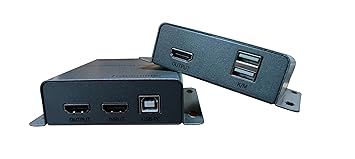 RAMEX 4K HDMI Extender Over Cat6 120 Meter with USB KVM, Supported 4K Resolution, 4K Transmission Over Single Cat5e/Cat6 Cable with IR- 1 Year Warranty