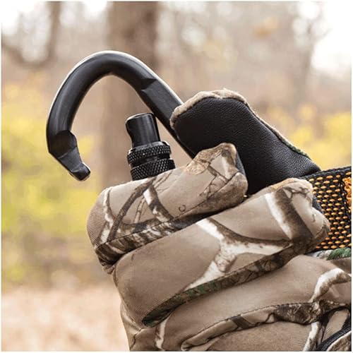 Miniatura 2 de Muddy Outdoors Safety Harness Heavy-Duty AluminumSteel Easy to Use One-Hand Design Carabiners for Tree Climbing & Hunting