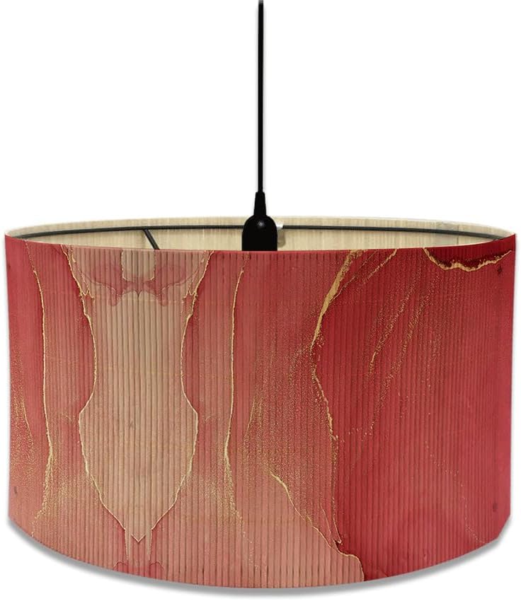 Modern Drum Pendant Table Lamp Ceiling Light Shade, European Marble