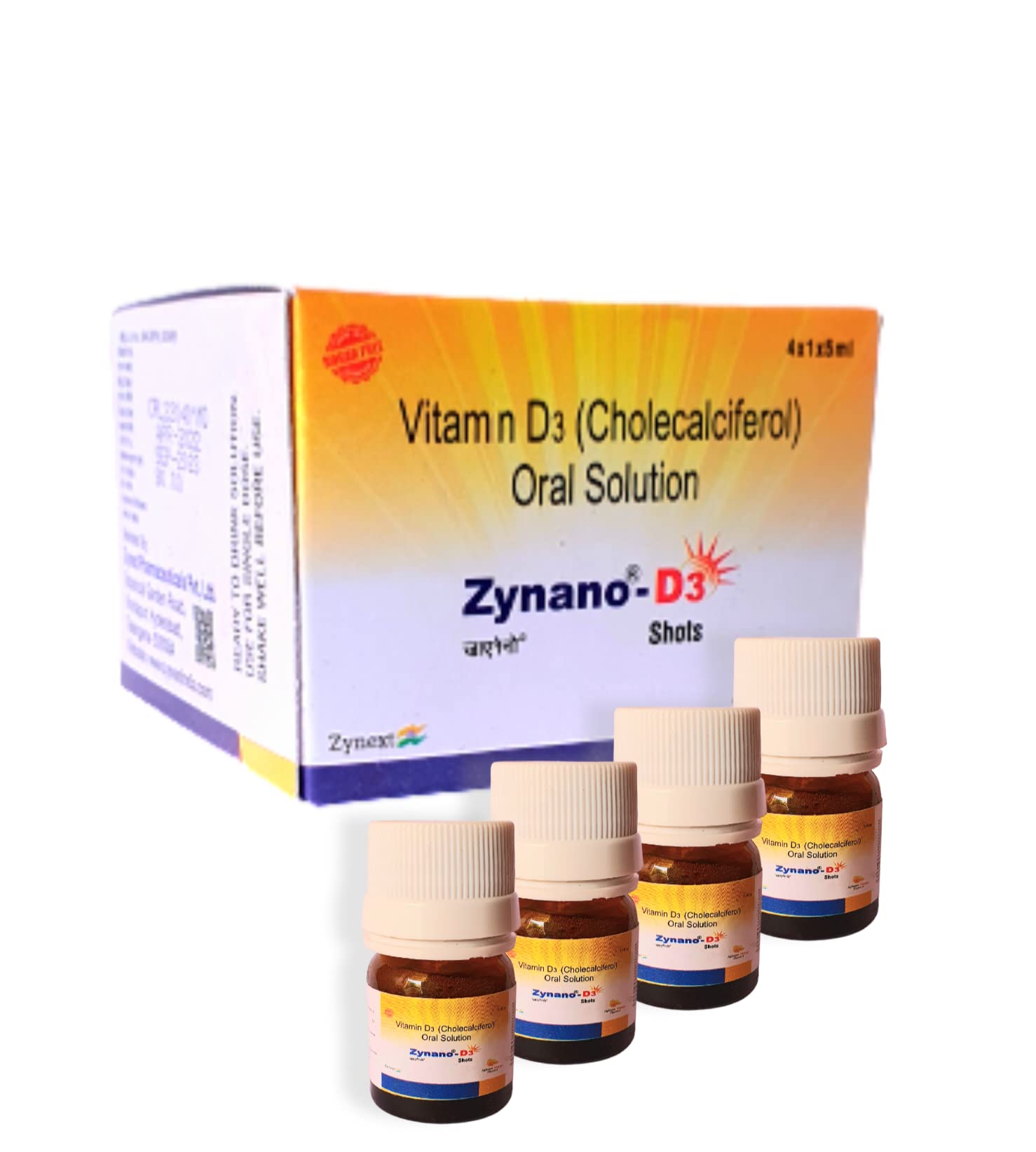 Buy Vitamin D3 Liquid (4 Shots of 5ml each),Vitamin D3 Oral Solution