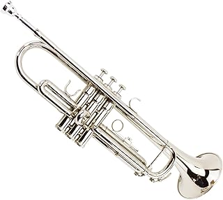Student Brass Trumpet B-flat Trumpet Nickel-plated Silver Musical Instrument Beginner Professional Grade Trumpet Musical Instrument