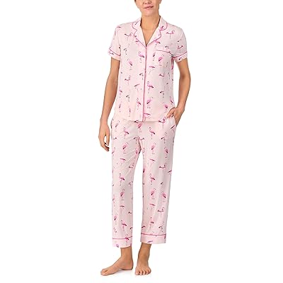 Kate Spade New York Short Sleeve Cropped Pant PJ Set Women