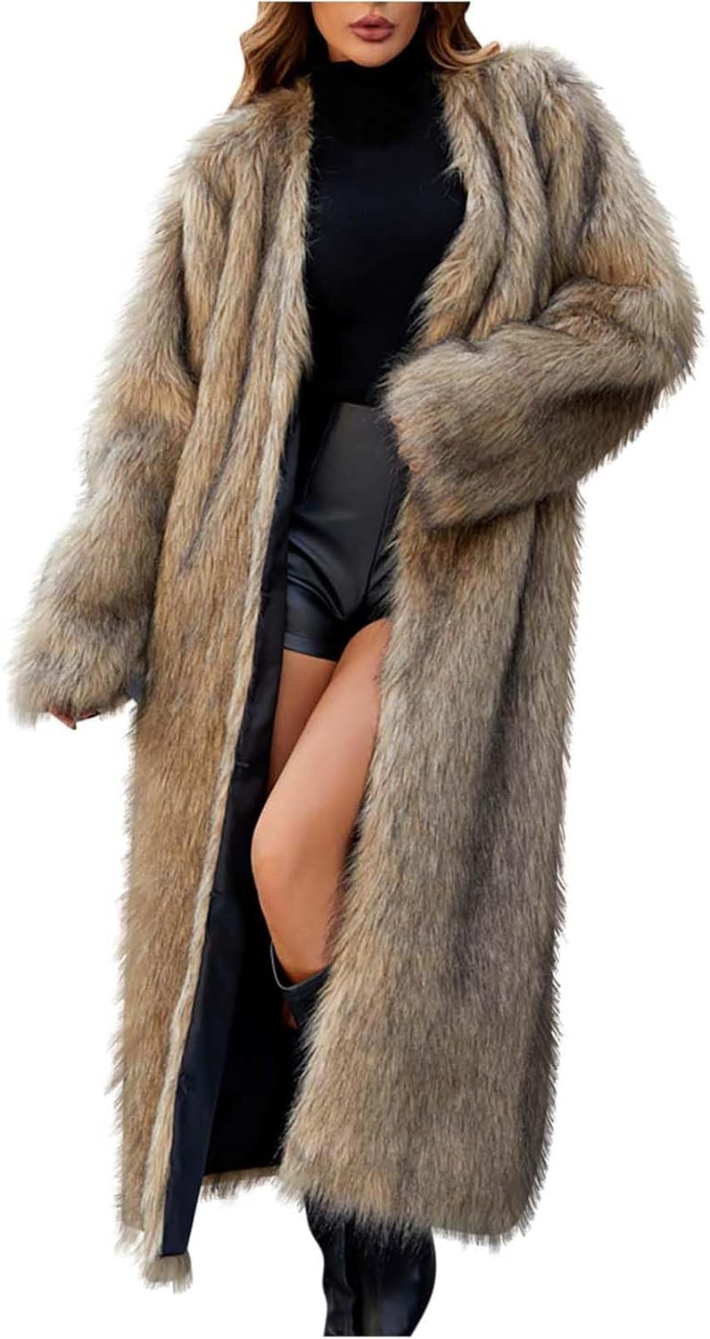 ジャケット・アウター Louren volume shaggy long coat shaggy half coat – louren store