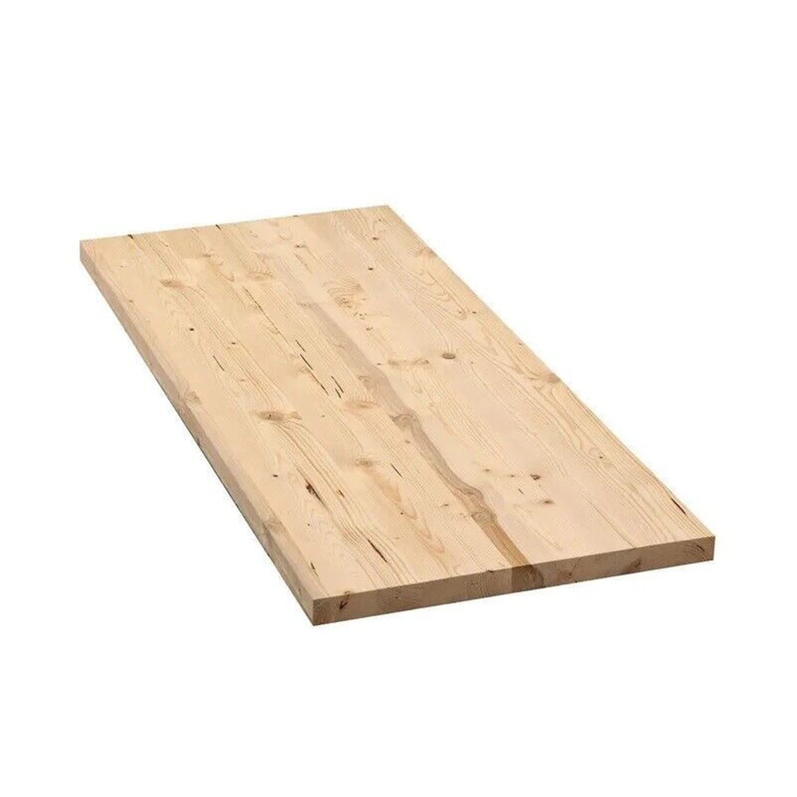 Mundo Viro - Tabla laminar de abeto en bruto cuadrado con panel natural, Maderas para Bricolaje, de 18 cm de grosor (100 x 50 cm)