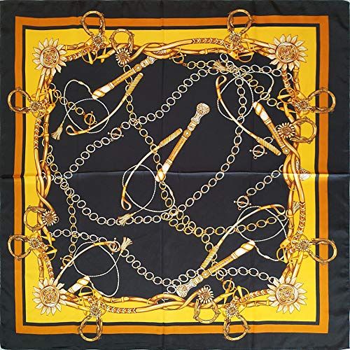 Image of Women's 35 inch Satin Square Silk Like Hair Scarves and Wraps Headscarf for Sleeping | Silk Feel Neckerchief, Hair Scarf, Fashion Bandana, Headscarf, Headband, Hair Wrap Sleeping, Daily Fashion Styling