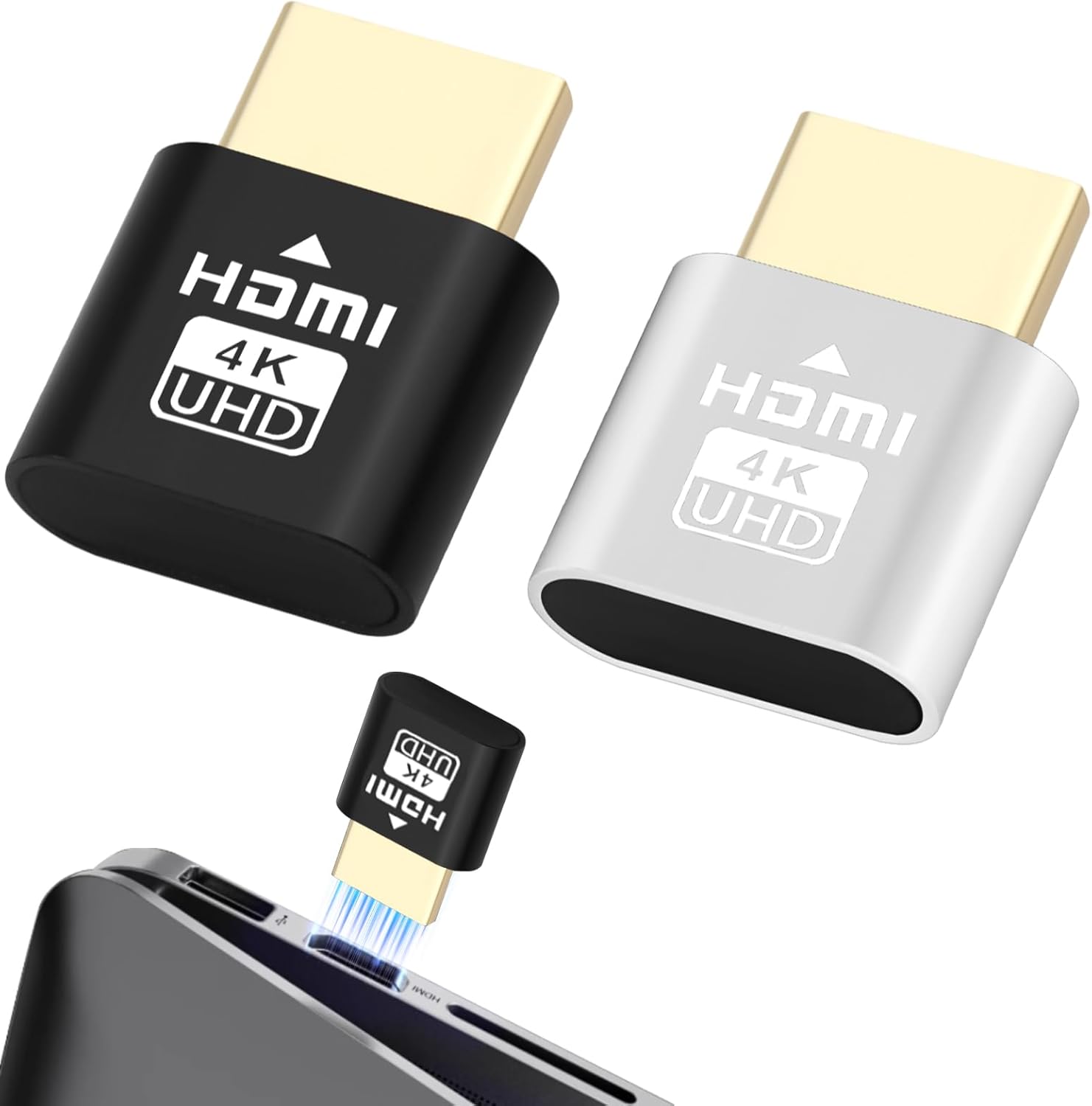 CVMGO 2 Pack 4K Wireless HDMI Streaming Stick, Mirroring Adapter Dummy Plug Headless for TV/PC/Mobile Plug & Play Smart Media Receiver Access Channels Ultra HD Casting Device CVMGO 2 Pack 4K Wireless HDMI Streaming Stick, Mirroring Adapter Dummy Plug Headless for TV/PC/Mobile Plug & Play Smart Media Receiver Access Channels Ultra HD Casting Device