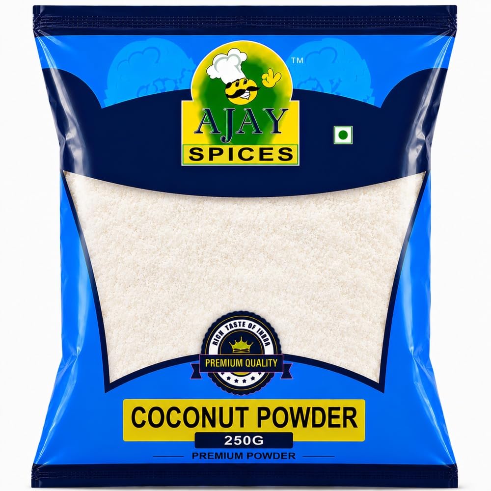 AJAY SPICES Coconut Powder 250G | Premium Powder | 100% Natural | No Preservatives | Hygienically Packed | Pack of 2-image-19