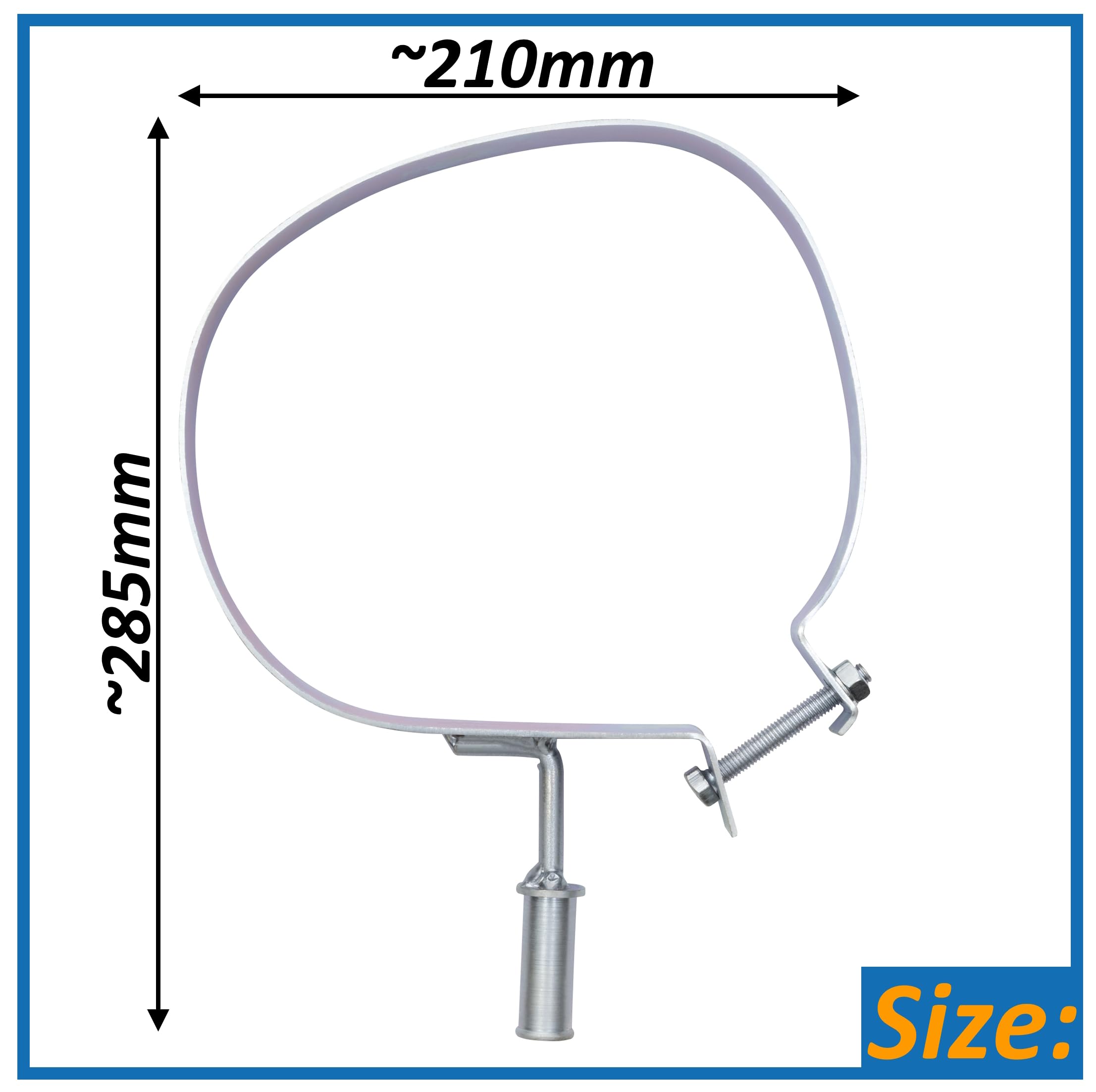 AERZETIX | Support de fixation pour silencieux d'échappement en acier | compatible avec numéros ОЕM 1730T4, 1730AC, 173088, 173085, 173083, 173078
