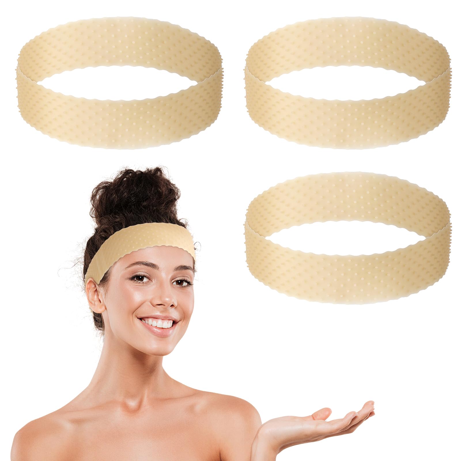 3 stuks siliconen pruiken greepband Wig Cap voor pruiken Elastisch pruik greep Antislip pruikenband Pruik accessoires Pruikengreepband voor dames en heren (natuur 3 stuks siliconen pruiken greepband Wig Cap voor pruiken Elastisch pruik greep Antislip pruikenband Pruik accessoires Pruikengreepband voor dames en heren (natuur